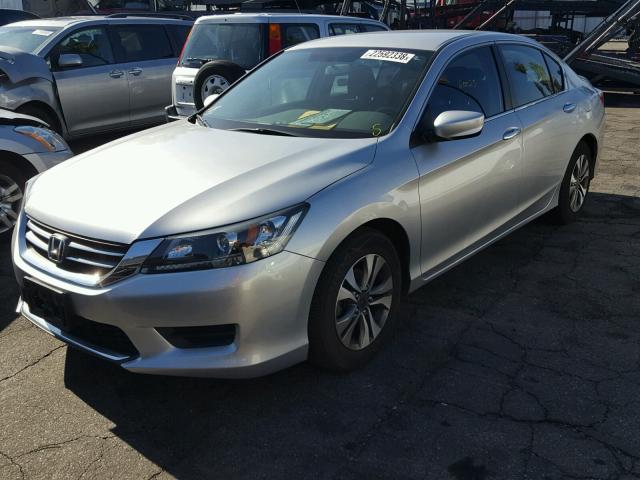 1HGCR2F30DA116042 - 2013 HONDA ACCORD LX SILVER photo 2