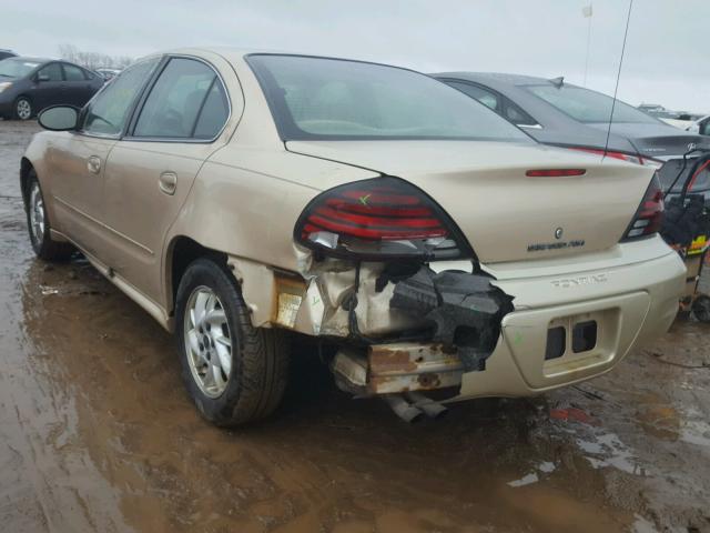 1G2NE52F33C318613 - 2003 PONTIAC GRAND AM S GOLD photo 3