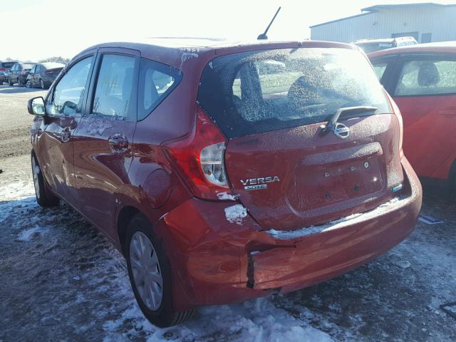 3N1CE2CP1EL412038 - 2014 NISSAN VERSA NOTE RED photo 3