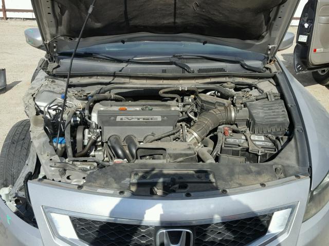 1HGCS12808A011278 - 2008 HONDA ACCORD EXL SILVER photo 7