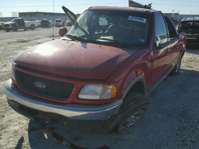 1FTRW07W81KF24907 - 2001 FORD F150 SUPER RED photo 2