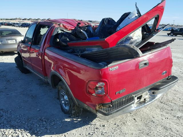 1FTRW07W81KF24907 - 2001 FORD F150 SUPER RED photo 3