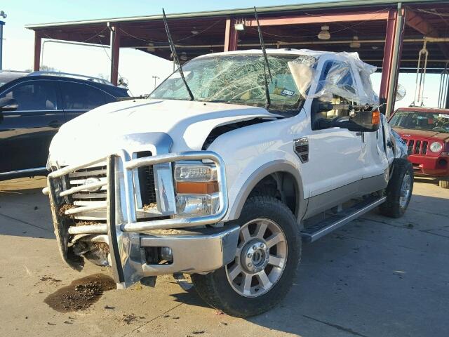 1FTWW3BR9AEA37347 - 2010 FORD F350 SUPER WHITE photo 2