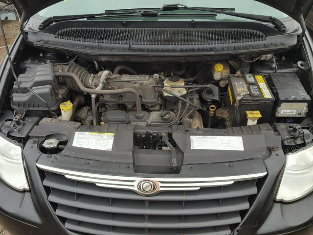 2A4GP54L06R655621 - 2006 CHRYSLER TOWN & COU BLACK photo 7