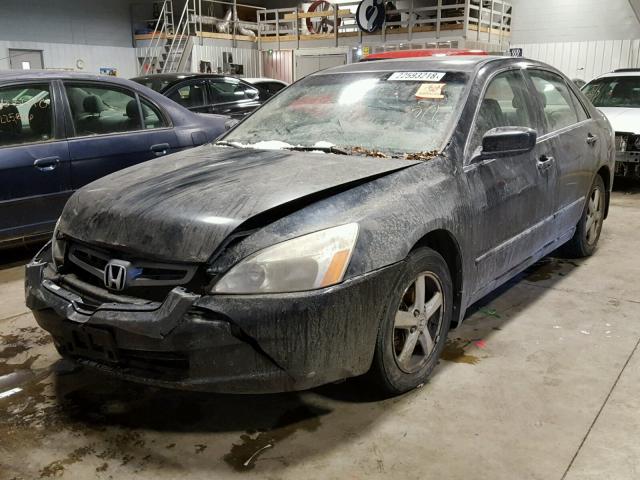 1HGCM66534A090219 - 2004 HONDA ACCORD EX BLUE photo 2