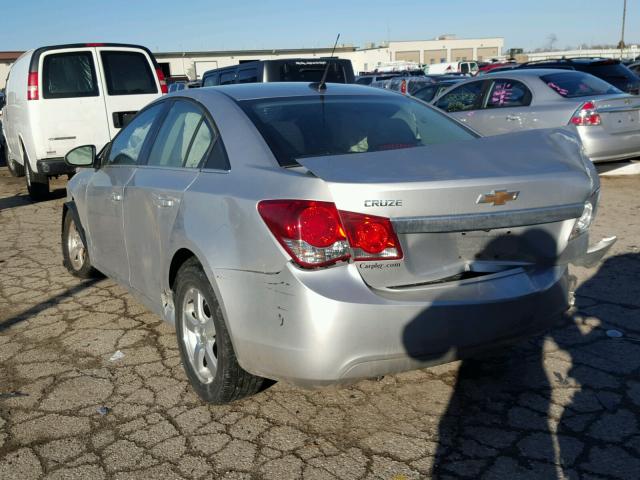 1G1PC5SB3D7292881 - 2013 CHEVROLET CRUZE LT SILVER photo 3