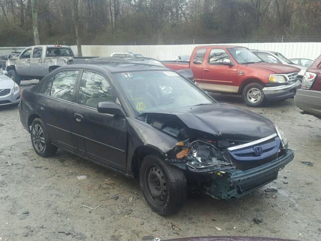 2HGES16551H559163 - 2001 HONDA CIVIC LX BLACK photo 1