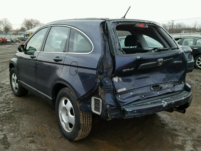 5J6RE4H36AL016888 - 2010 HONDA CR-V LX BLUE photo 3