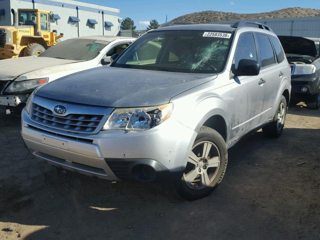 JF2SHABC9BH721325 - 2011 SUBARU FORESTER 2 SILVER photo 2