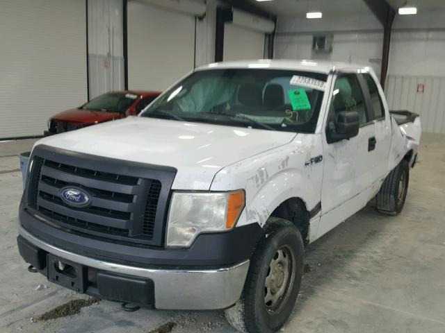 1FTEX1EM0BFC60157 - 2011 FORD F150 SUPER WHITE photo 2