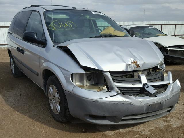 1D4GP25R67B176453 - 2007 DODGE CARAVAN SE SILVER photo 1