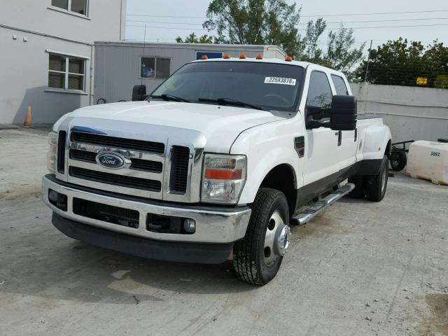 1FTWW33R58EB23909 - 2008 FORD F350 SUPER WHITE photo 2