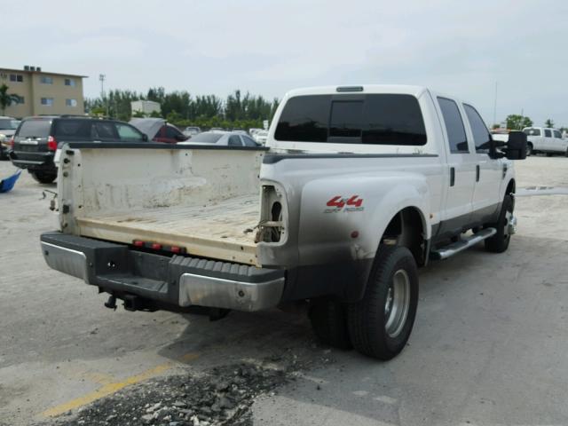 1FTWW33R58EB23909 - 2008 FORD F350 SUPER WHITE photo 4