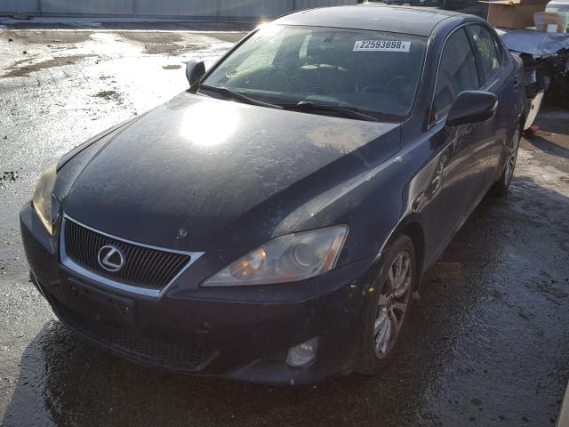 JTHCK262165003446 - 2006 LEXUS IS 250 BLACK photo 2