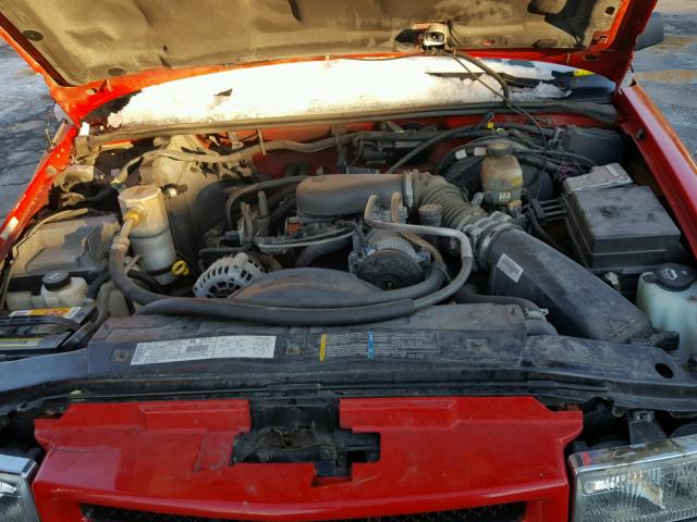 1GNDT13W22K203162 - 2002 CHEVROLET BLAZER RED photo 7