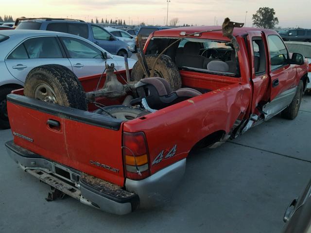 1GCEK19T8YE142579 - 2000 CHEVROLET SILVERADO RED photo 4