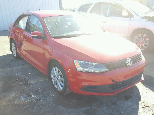 3VWDP7AJ8CM457070 - 2012 VOLKSWAGEN JETTA SE RED photo 1