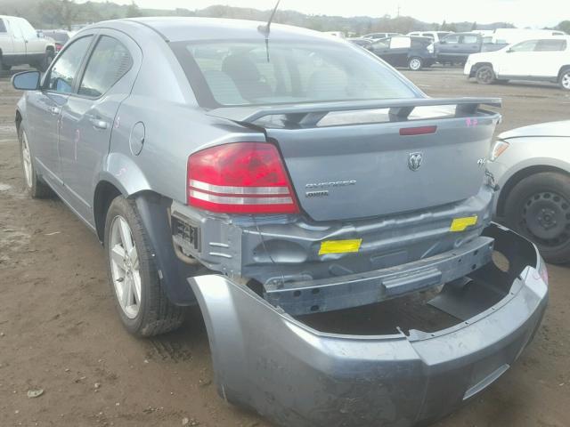 1B3LD76M68N239167 - 2008 DODGE AVENGER R/ BLUE photo 3