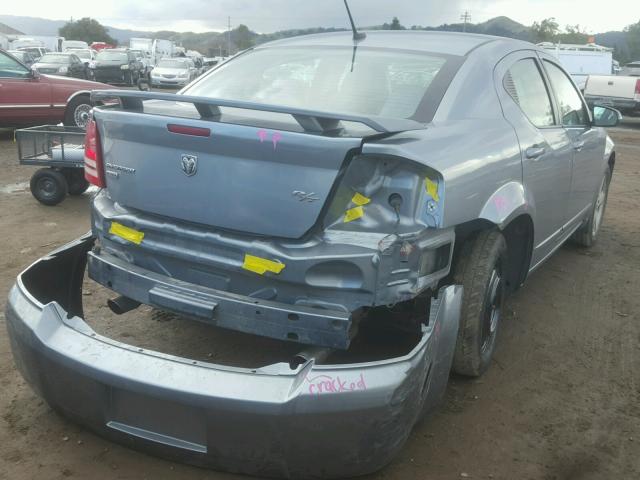 1B3LD76M68N239167 - 2008 DODGE AVENGER R/ BLUE photo 4