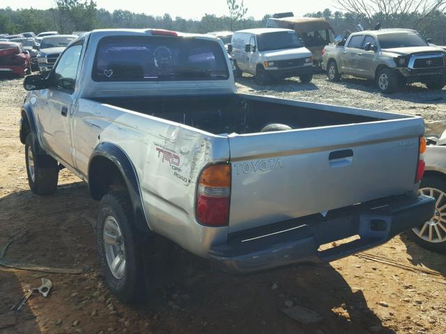 5TENM92NX3Z269036 - 2003 TOYOTA TACOMA PRE SILVER photo 3