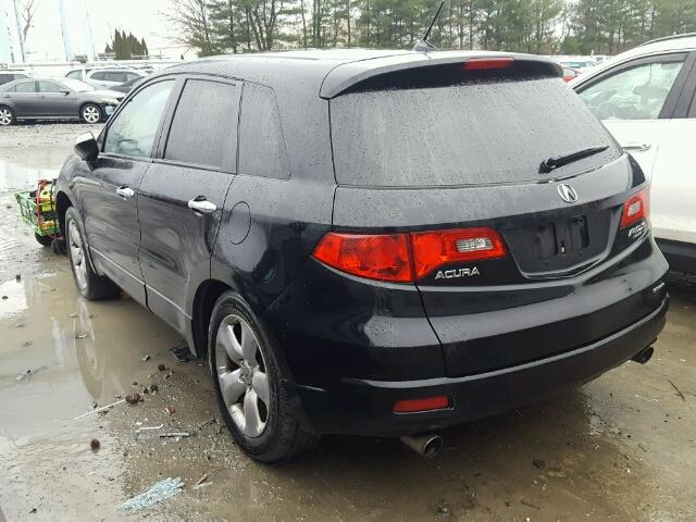 5J8TB18218A010658 - 2008 ACURA RDX BLACK photo 3