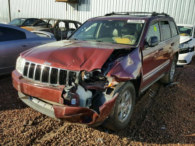 1J8HS58266C368697 - 2006 JEEP GRAND CHER MAROON photo 2