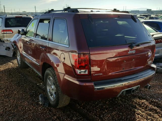 1J8HS58266C368697 - 2006 JEEP GRAND CHER MAROON photo 3