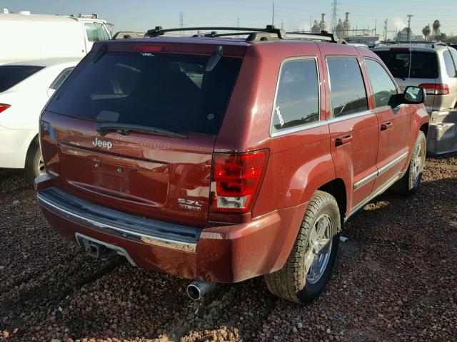 1J8HS58266C368697 - 2006 JEEP GRAND CHER MAROON photo 4