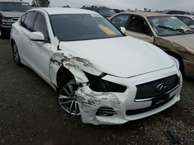 JN1BV7AP0EM690639 - 2014 INFINITI Q50 BASE WHITE photo 1