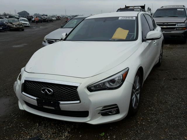 JN1BV7AP0EM690639 - 2014 INFINITI Q50 BASE WHITE photo 2