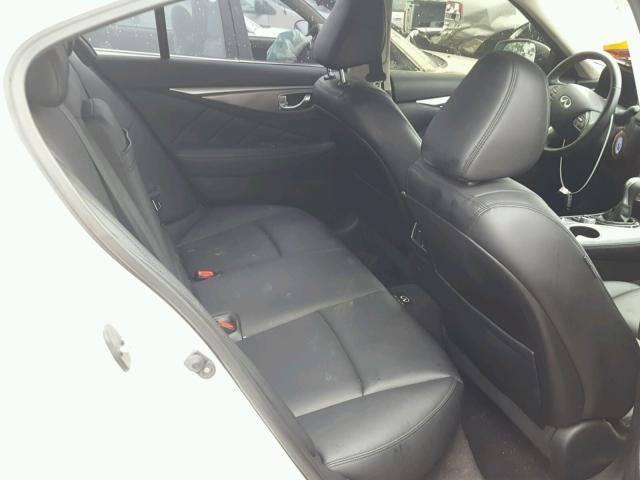 JN1BV7AP0EM690639 - 2014 INFINITI Q50 BASE Blanco foto 6