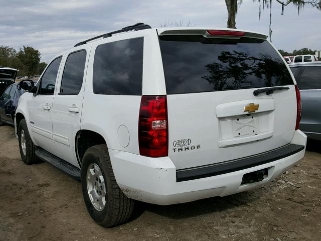 1GNSCAE02DR126366 - 2013 CHEVROLET TAHOE C150 WHITE photo 3