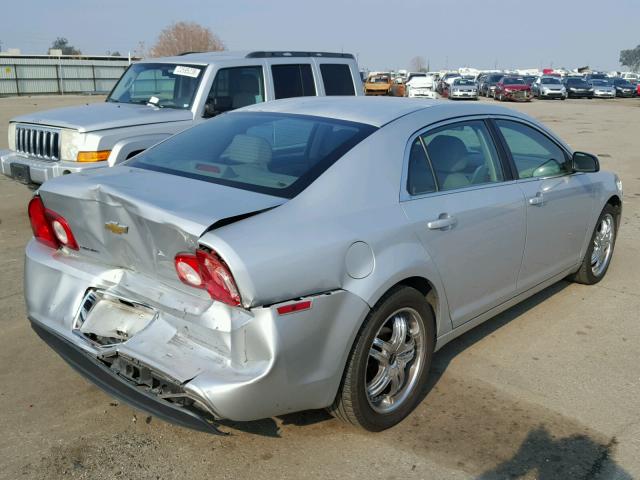 1G1ZA5EB2AF106467 - 2010 CHEVROLET MALIBU LS SILVER photo 4
