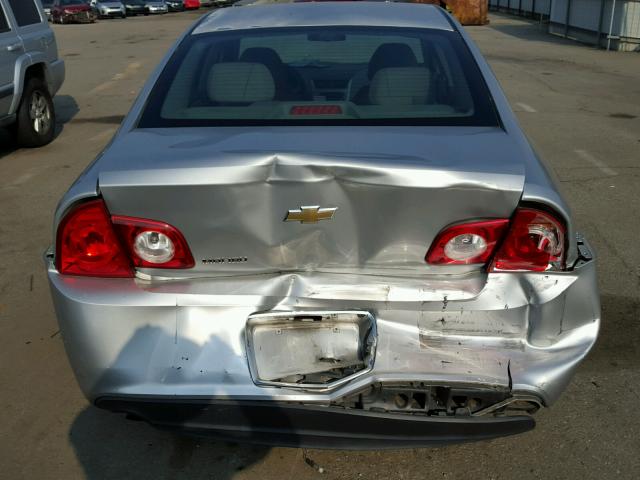 1G1ZA5EB2AF106467 - 2010 CHEVROLET MALIBU LS SILVER photo 9