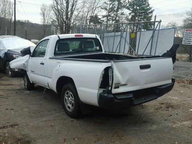 5TENX22N66Z272311 - 2006 TOYOTA TACOMA WHITE photo 3