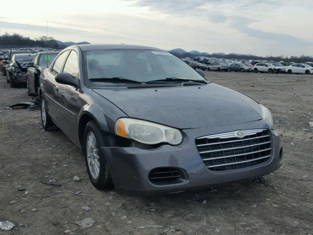 1C3EL46X34N370719 - 2004 CHRYSLER SEBRING LX GRAY photo 1