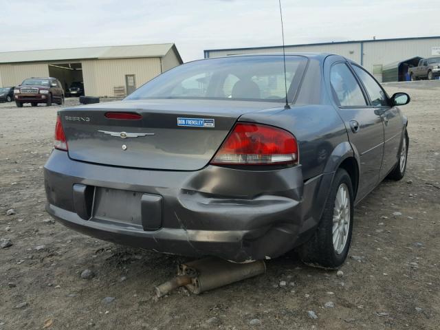 1C3EL46X34N370719 - 2004 CHRYSLER SEBRING LX GRAY photo 4