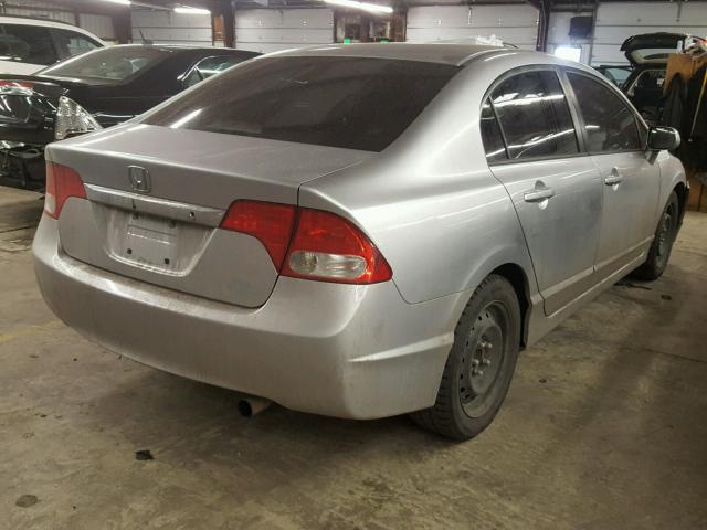 19XFA15519E005813 - 2009 HONDA CIVIC LX SILVER photo 4