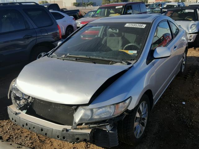 2HGFG12889H532136 - 2009 HONDA CIVIC EX SILVER photo 2