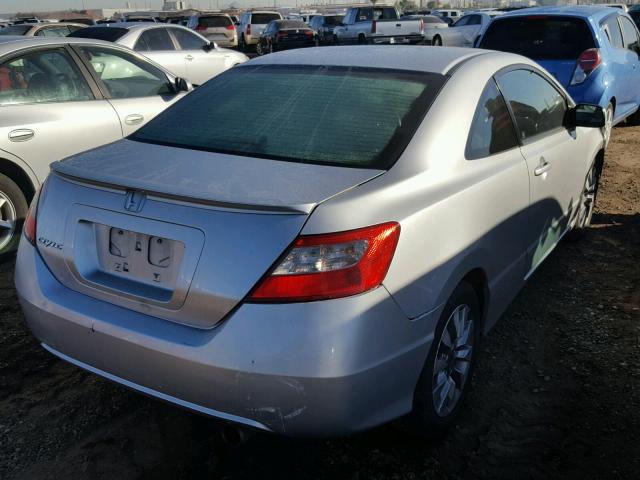 2HGFG12889H532136 - 2009 HONDA CIVIC EX SILVER photo 4