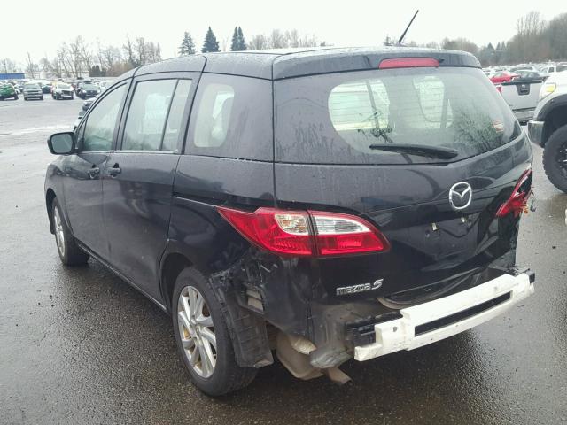 JM1CW2BL2C0143518 - 2012 MAZDA 5 BLACK photo 3