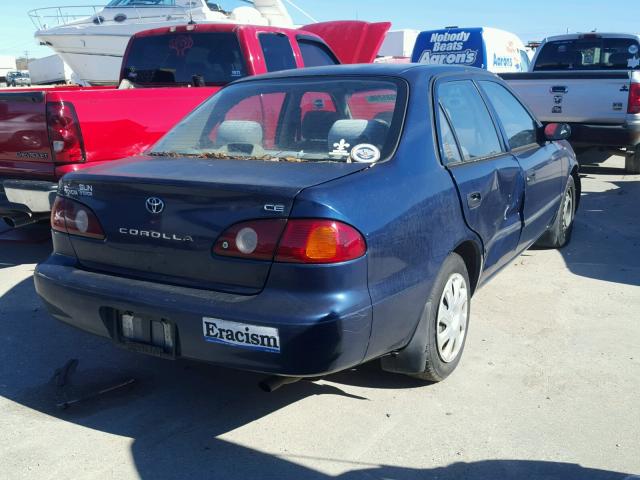 2T1BR12E41C836429 - 2001 TOYOTA COROLLA CE BLUE photo 4