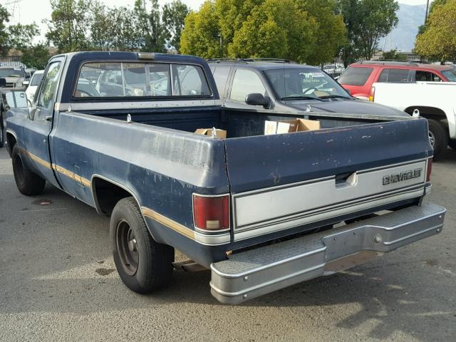 1GCDC14F5FJ145812 - 1985 CHEVROLET C10 BLUE photo 3