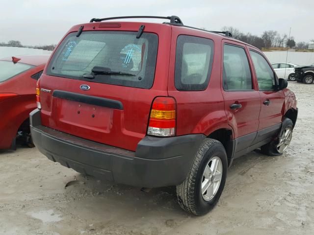 1FMYU02Z96KA23062 - 2006 FORD ESCAPE XLS RED photo 4