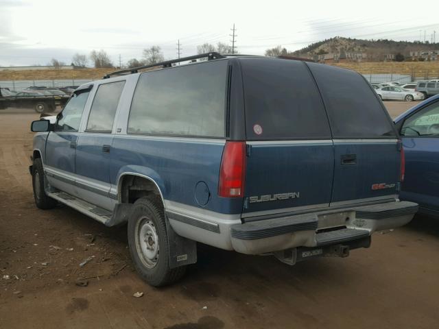 1GKFK16K0RJ701197 - 1994 GMC SUBURBAN K BLUE photo 3