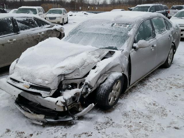 2G1WT55N489252105 - 2008 CHEVROLET IMPALA LT SILVER photo 2