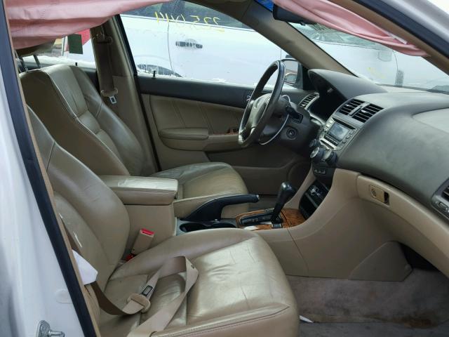 1HGCM66595A033783 - 2005 HONDA ACCORD EX WHITE photo 5