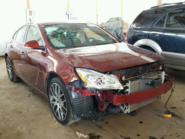 2G4GV5GX2G9111256 - 2016 BUICK REGAL GS MAROON photo 1