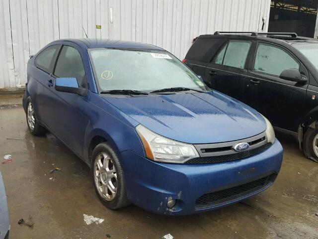 1FAHP32N39W134171 - 2009 FORD FOCUS SE BLUE photo 1