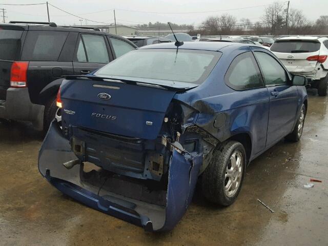 1FAHP32N39W134171 - 2009 FORD FOCUS SE BLUE photo 3